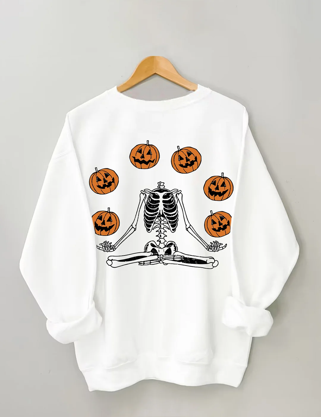 Pumpkin Skeleton Halloween Sweatshirt