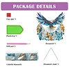 (US Local)DIY Diamond Painting Art Pendant Window Hanging Eagle Dream Catcher