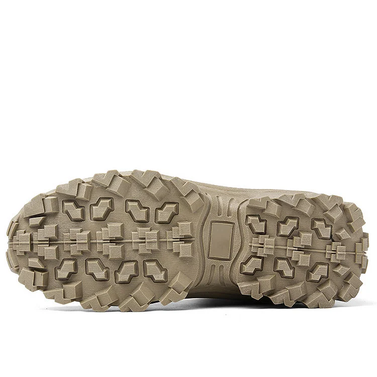  Men's Waterproof Side Zipper Outdoor Combat Boots (Durability Upgrade)