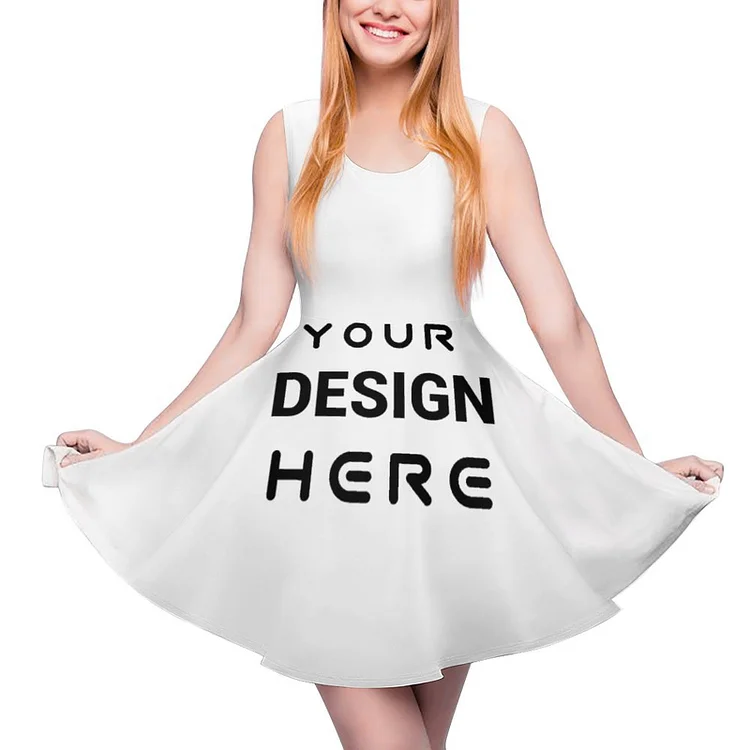 Personalized Design Women's Round Neck Dress Full Print