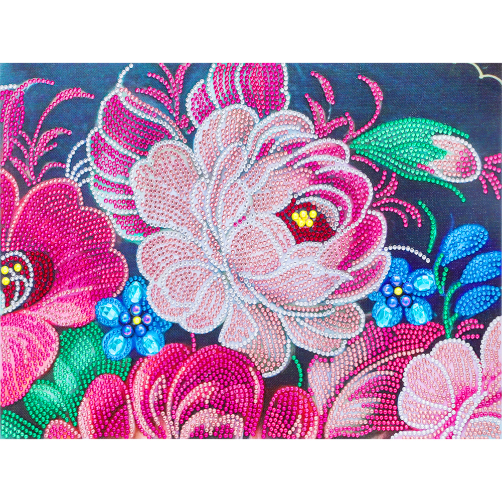 

Flower - Crystal Special Shaped Diamond Painting - 40*30CM, 501 Original