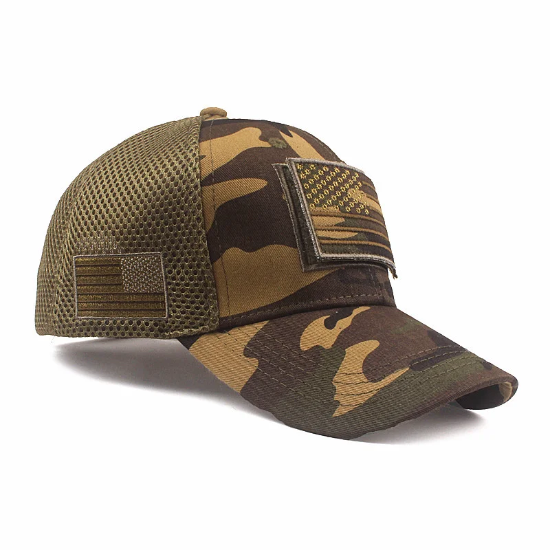 American Flag Camouflage Baseball  Korean Style Casual Cotton Cap Hat