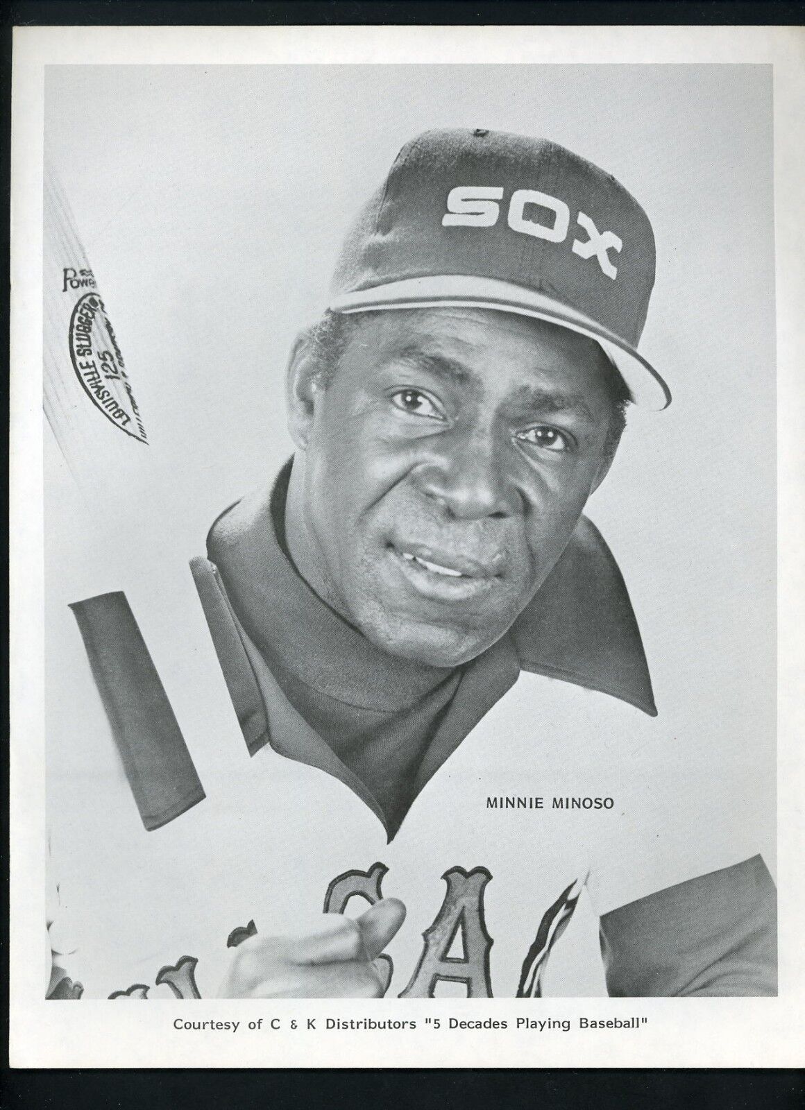 Minnie Minoso circa 1980 Premium Press Wire Photo Poster painting Chicago White Sox