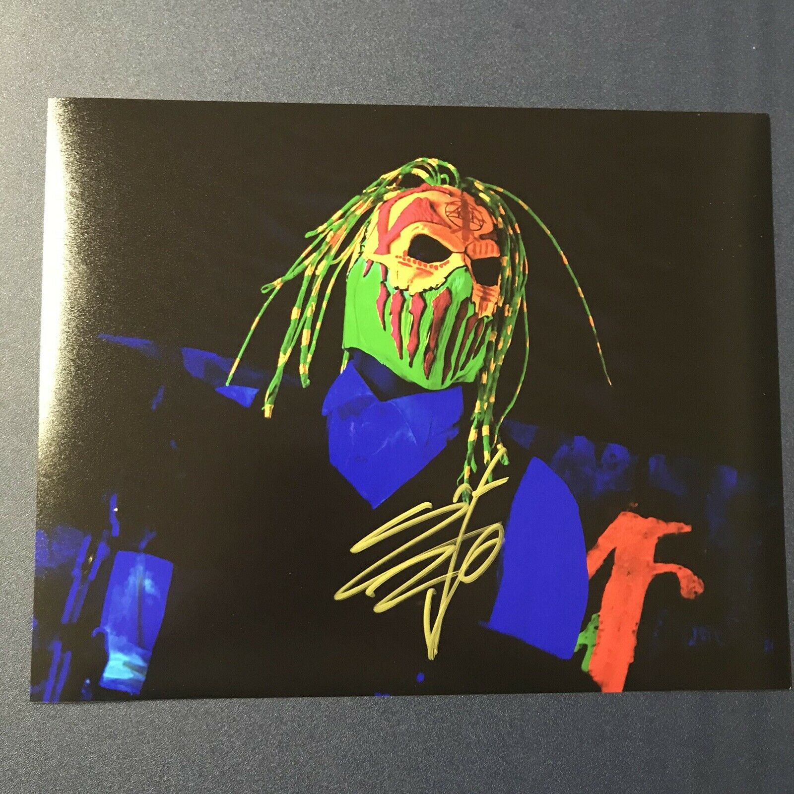 SKINNY STEVE FELTON MUSHROOMHEAD BAND SIGNED 8x10 Photo Poster painting ORIGINAL DRUMMER COA