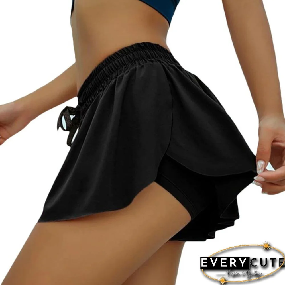 Plus Size Fashion Women Running Shorts Double Layer Safety Sport Skirts Ladies Summer Casual Sports Gym Shorts Safety Yoga Shorts