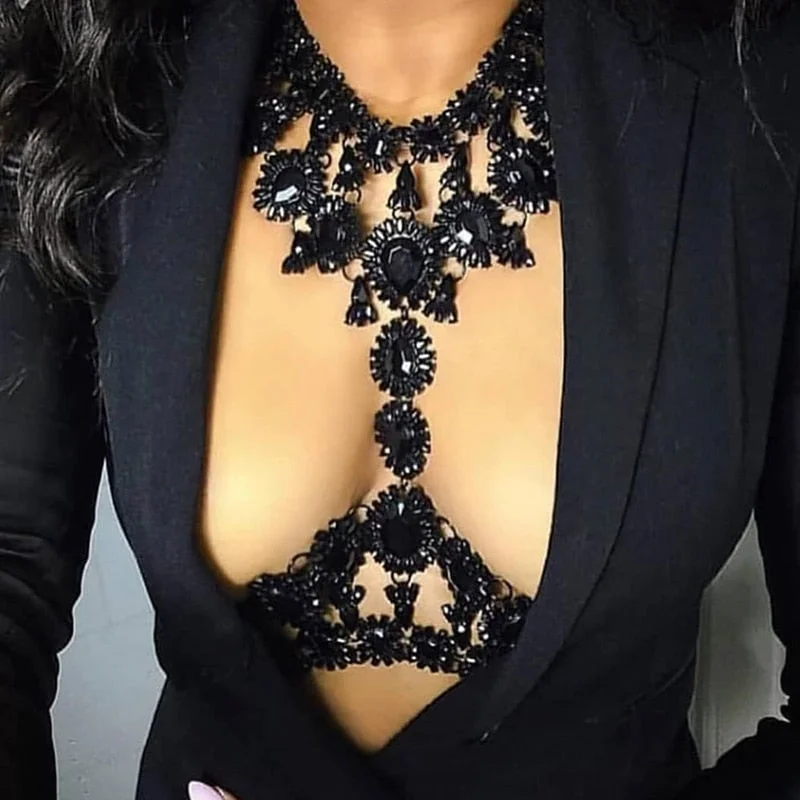 Dvacaman Korean Handmade Simulated Pearl Statement Necklace Women 2019 New Fashion Sex Body Chain Charm Necklace Jewelry Female