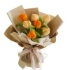DIY Handmade Twist Stick Craft Tulip Bouquet Chenille Stems Craft Pipe Cleaners Gift Decor Set