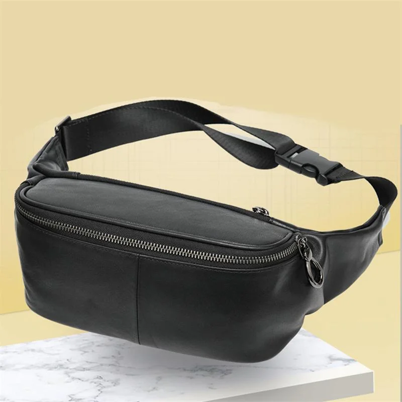 High Quality Chest Bag Multifunctional Retro Leather Waist Bag Crossbody Bag For Men