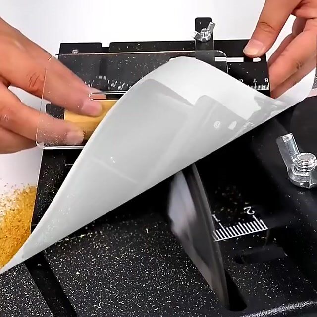 منشار طاولة صغير للحرفيين من تيوبوي، منشار طاولة صغير متعدد الوظائف بقوة 100 واط، منشار طاولة صغير محمول، 7 سرعات قابلة للتعديل، قطع 0-90 درجة، لقطع الخشب والاكريليك والدوائر المطبوع(100 واط)