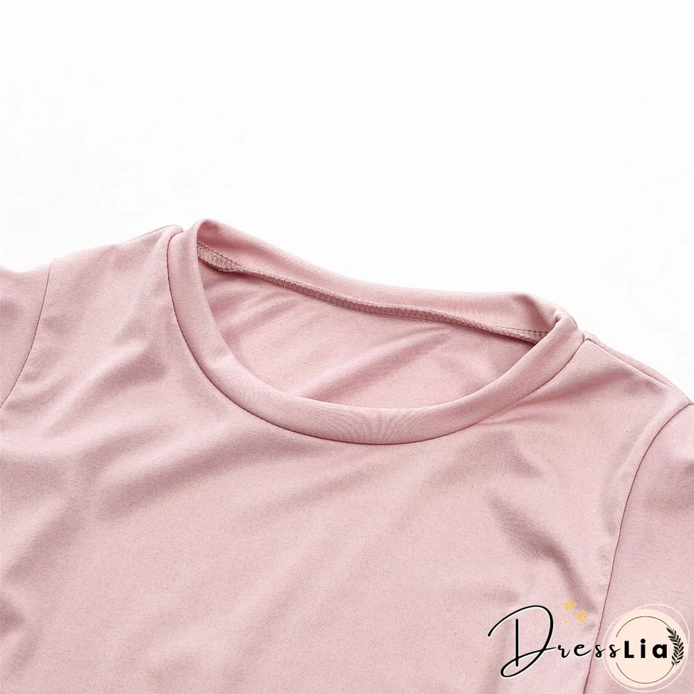 Women Ruffles Shirts Flared Sleeves T-Shirts Plain Summer Loose Tee Tops Womens Shirts Ladies T Shirts Solid Color Clothes