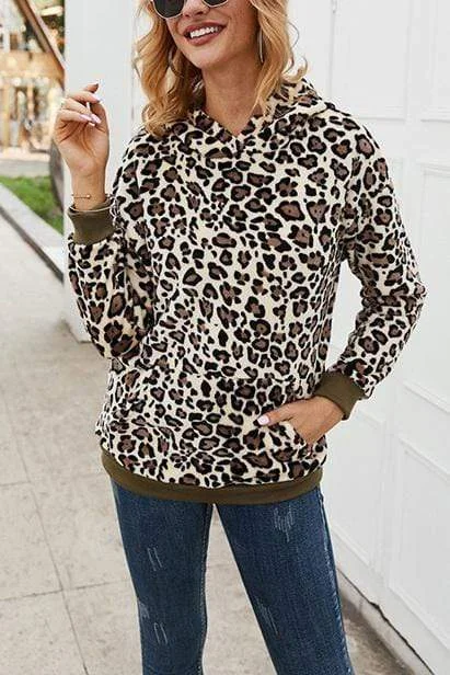 Sexy Leopard Print Long Sleeve Top