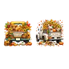 2Pcs citrouille voiture - 5d bricolage artisanat pendentif