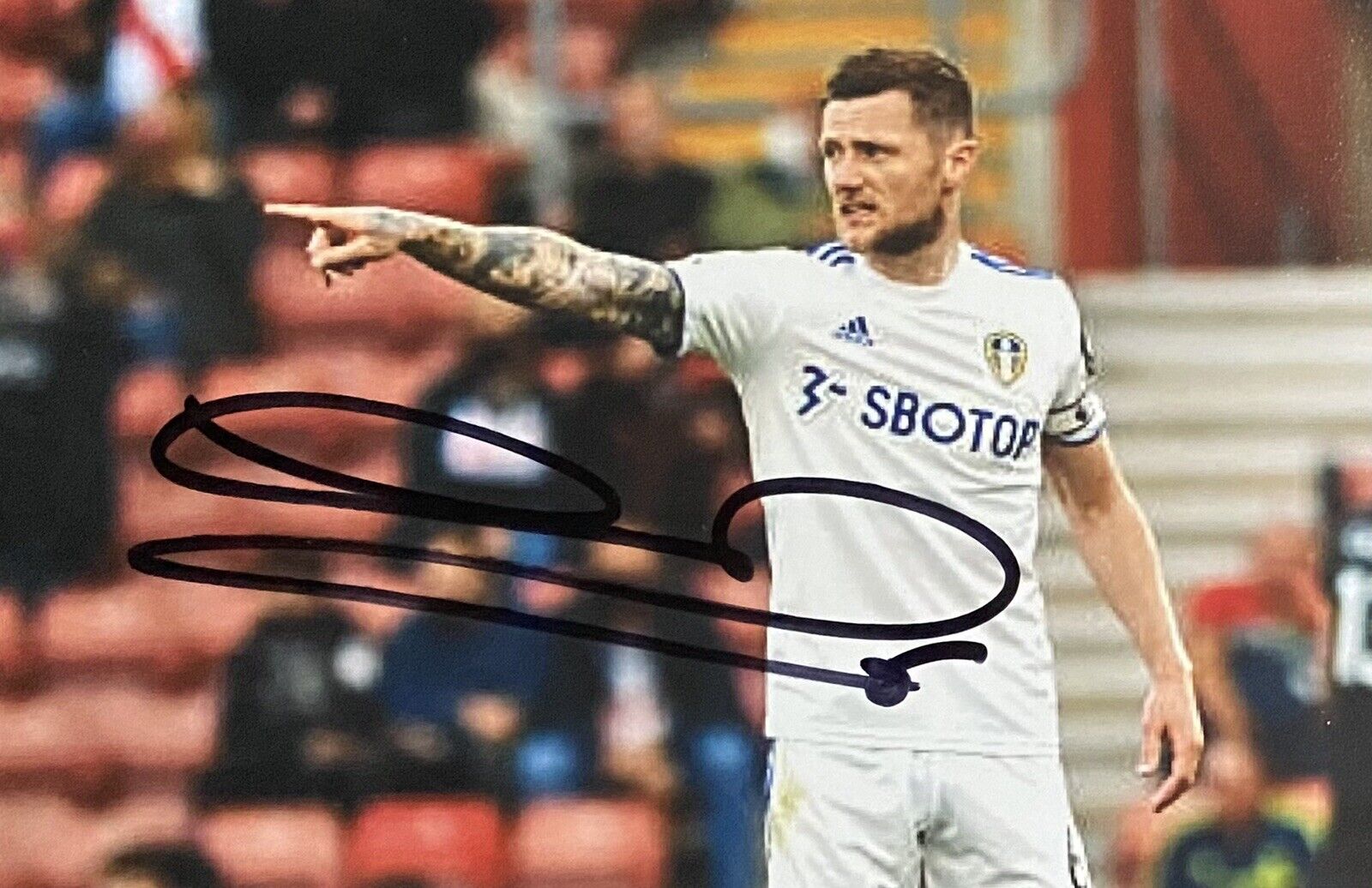 Liam Cooper Genuine Hand Signed Leeds United 6X4 Photo Poster painting, See Proof, 2