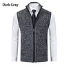 💥2025 New Arrivals!Men's Solid Color Vest Jacket, Men's Casual Stand-up Collar Sleeveless Knitwear