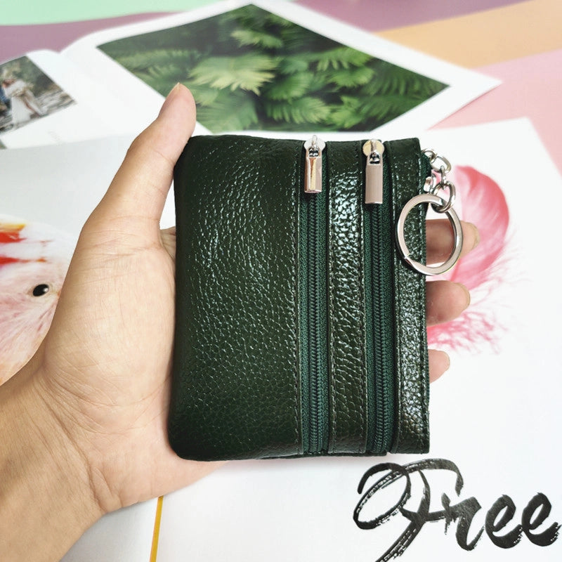 Explosions Genuine Leather Coin Purse Ladies Home Zipper Key Bag Multifunctional Card Bag Coin Coin Coin Bag