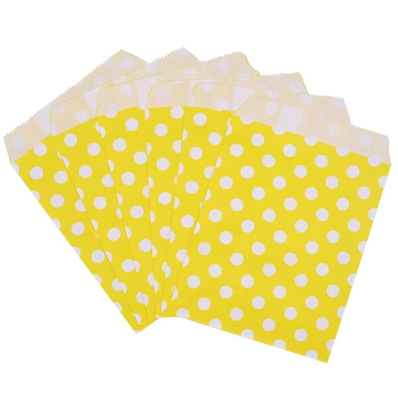 25Pcs Paper Bags Candy Gift Bag Food Packaging Christmas Wedding Favor Baby Shower Rose Gold Birthday Party Decoration Treat Bag