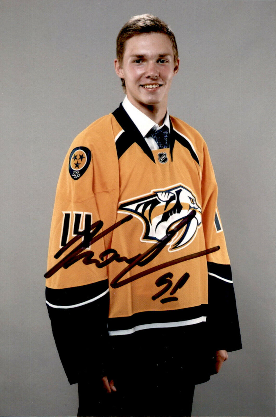 Vladislav Kamenev SIGNED 4x6 Photo Poster painting NASHVILLE PREDATORS / COLORADO AVALANCHE