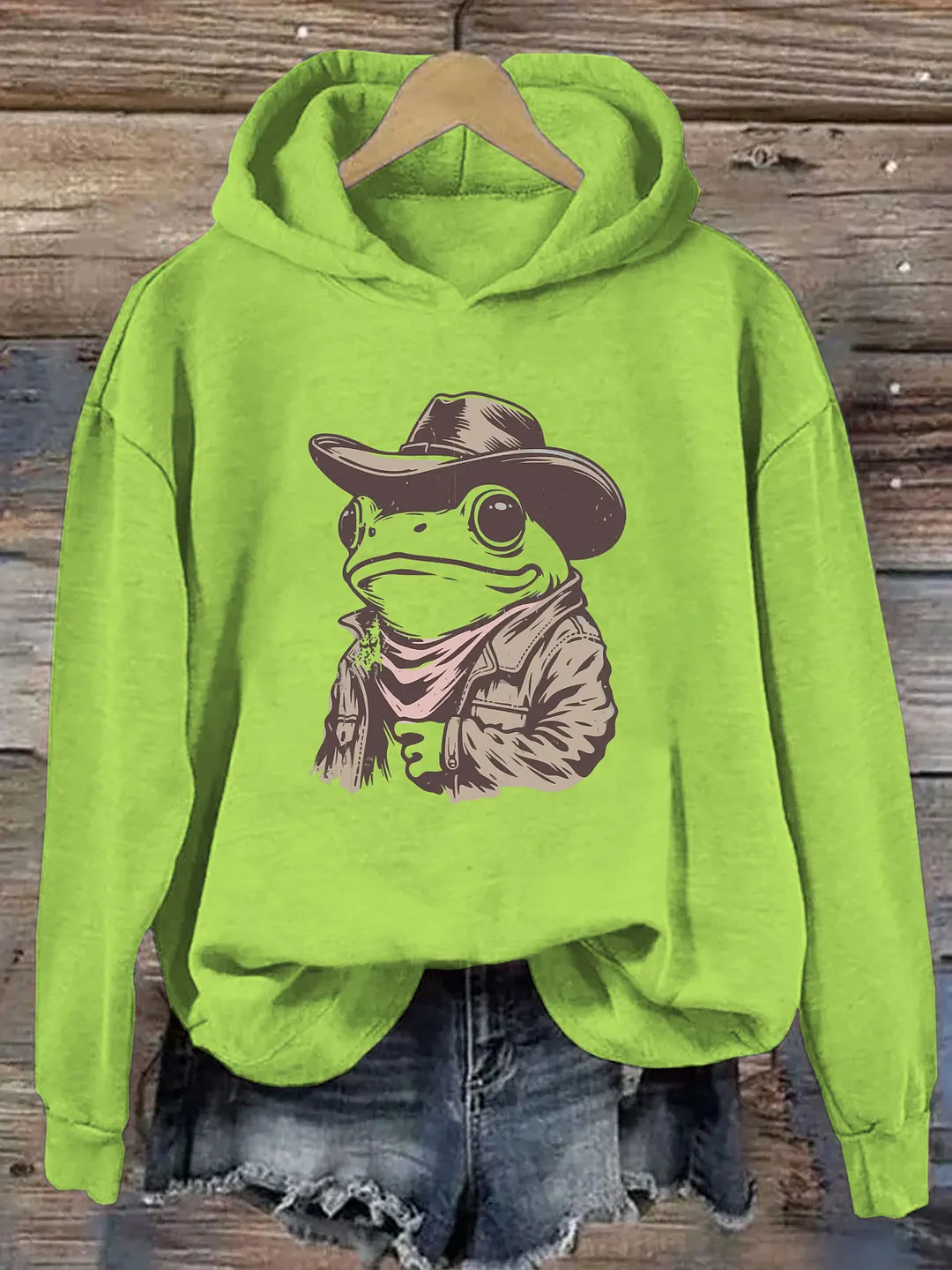 Cowboy Frog Hoodie