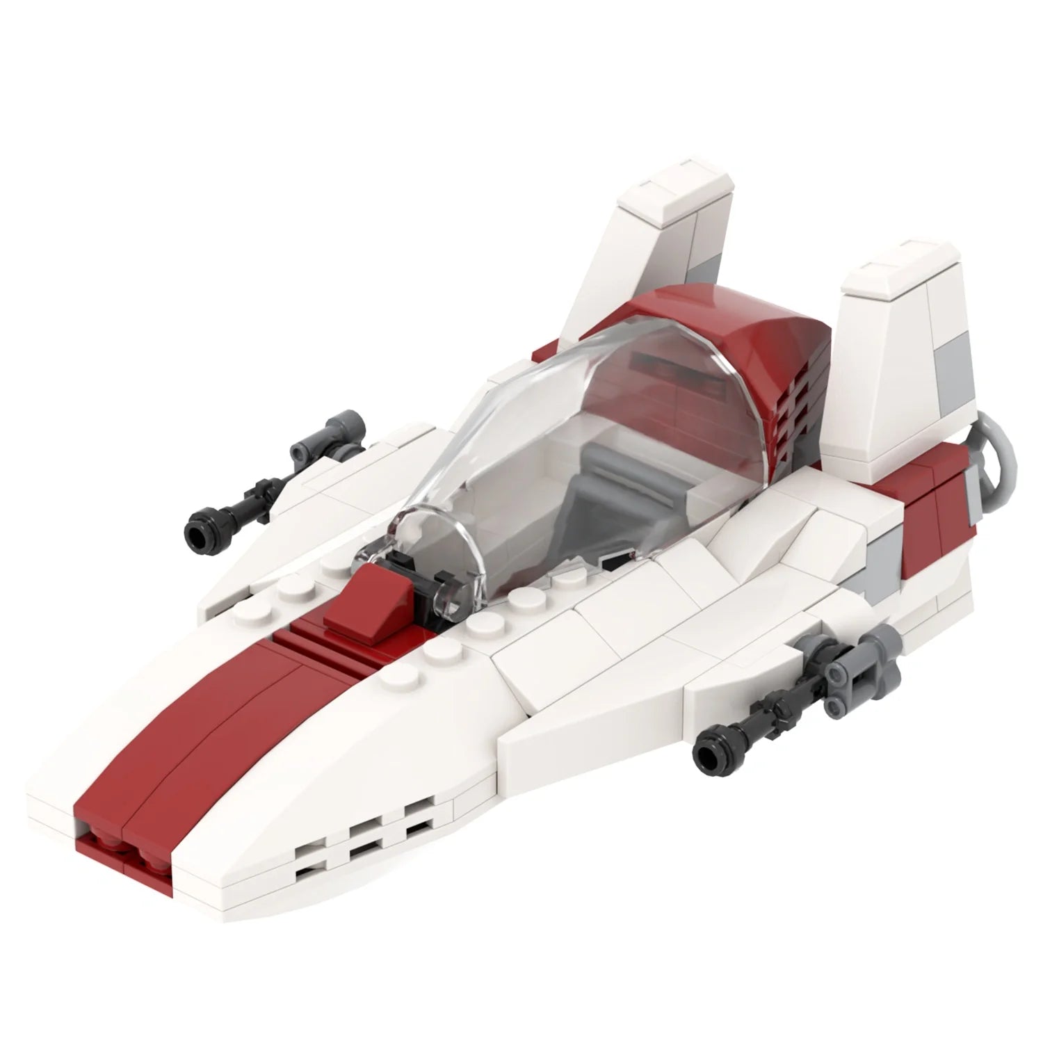 A-Wing Starfighter Custom Star Wars MOC LBS monstertoys