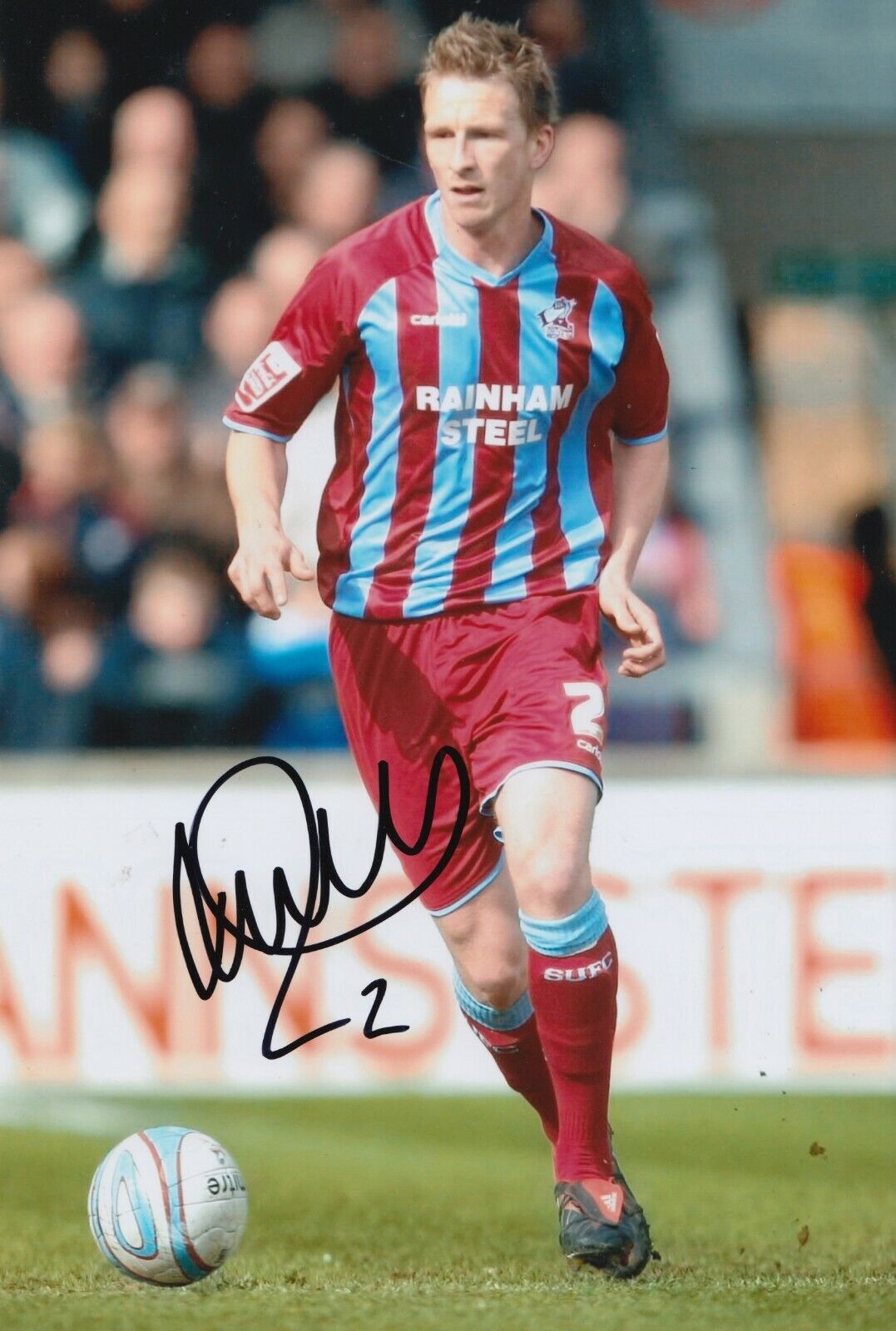 Andrew Wright Hand Signed 12x8 Photo Poster painting - Scunthorpe United Autograph.