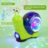 Jouet interactif musical et lumineux en forme d'escargot rampant