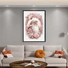 (Stamped/Counted) Pink Santa - 14CT Cross Stitch 45*65cm/17.72*25.59in(Big Size)