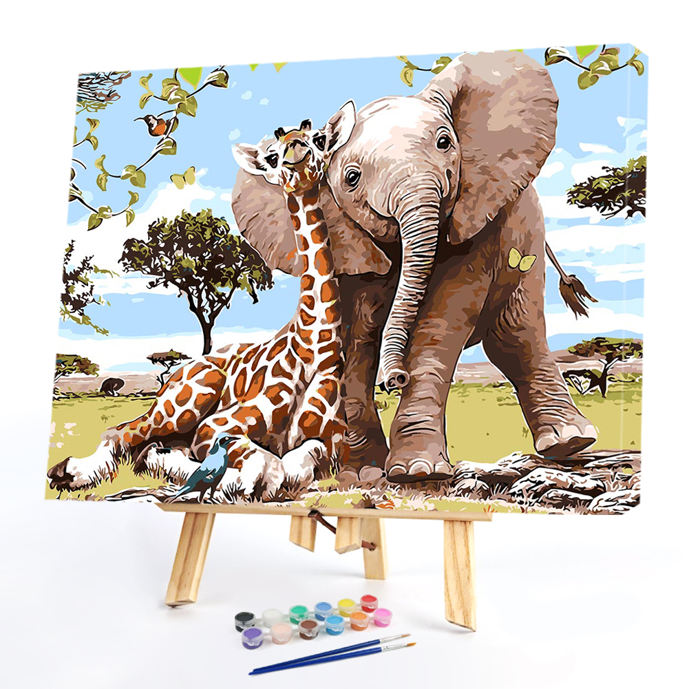 

40*50CM - Paint By Numbers - Elephant, 501 Original