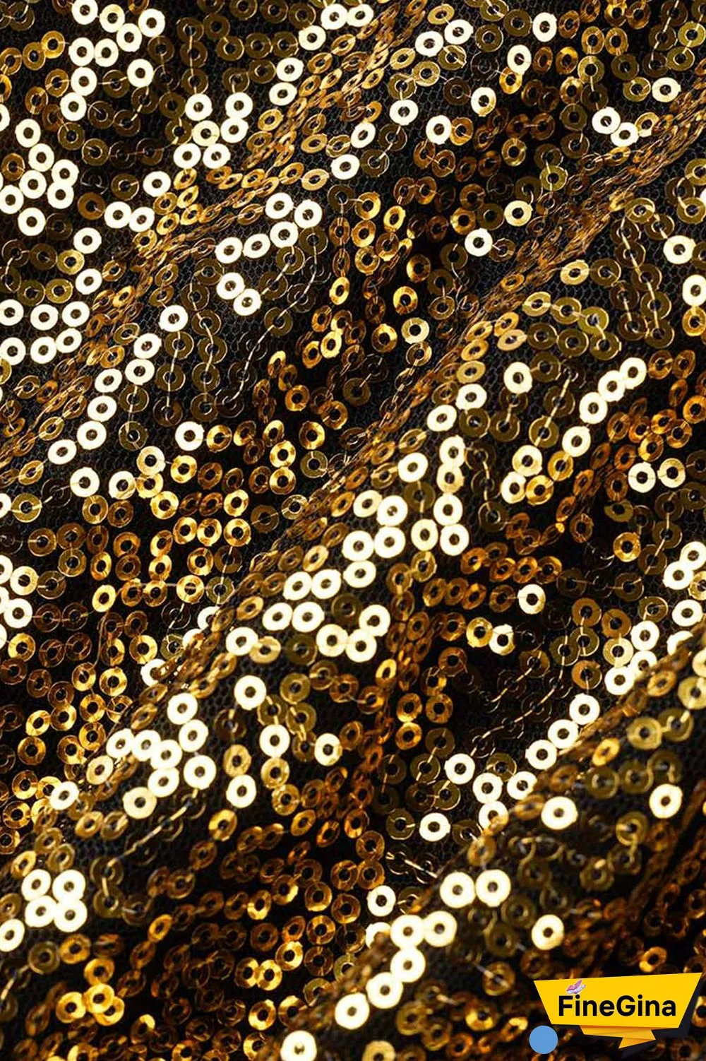 Champagne Sexy Solid Sequins Patchwork O Neck Long Sleeve Two Pieces