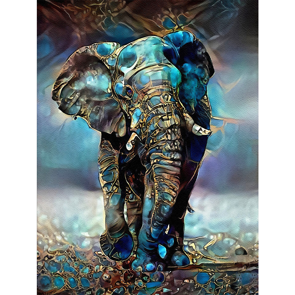 

Psychedelic Elephant - Square Drill Diamond Painting - 40*50CM, 501 Original