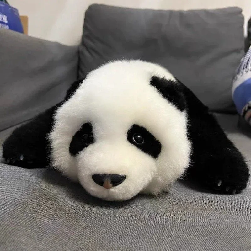 Panda,very realistic, 99% similar to the real panda.Simulation toys, panda toys
