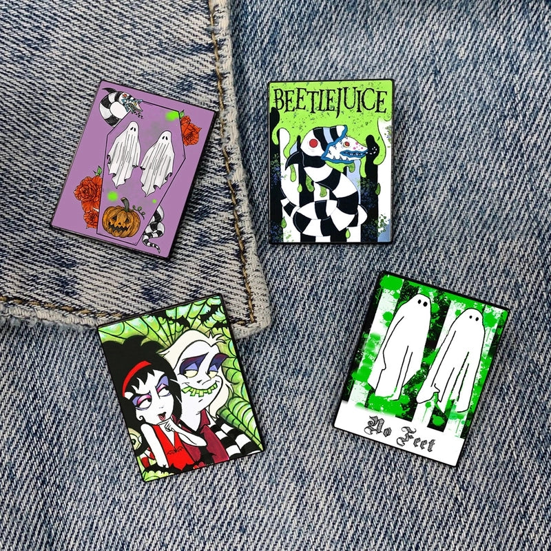 Streetwear Pin Letter Ghost Alloy Unisex Brooches