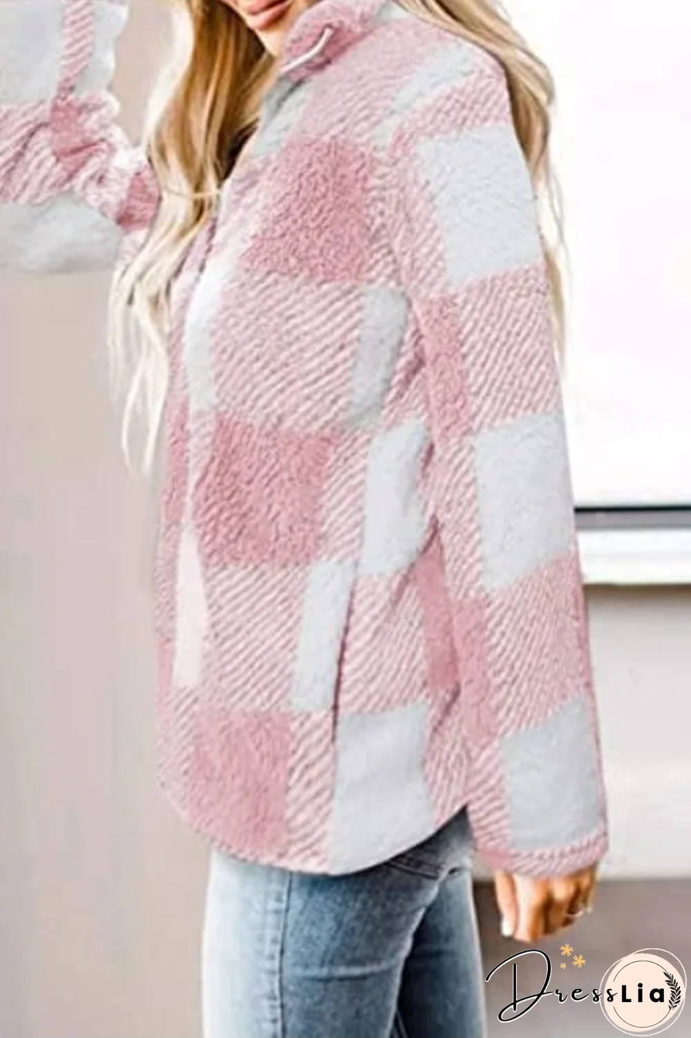 Cube Fluffy Double Pockets Sweatshirt