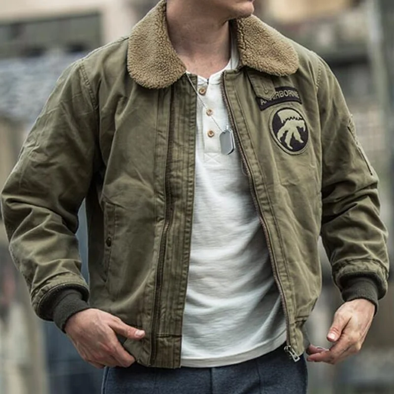 Vintage Military Casual B-15 Bomber Jacket