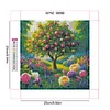 Framed Diamond Painting - Full Round Drill - Apple Tree (25x25cm)