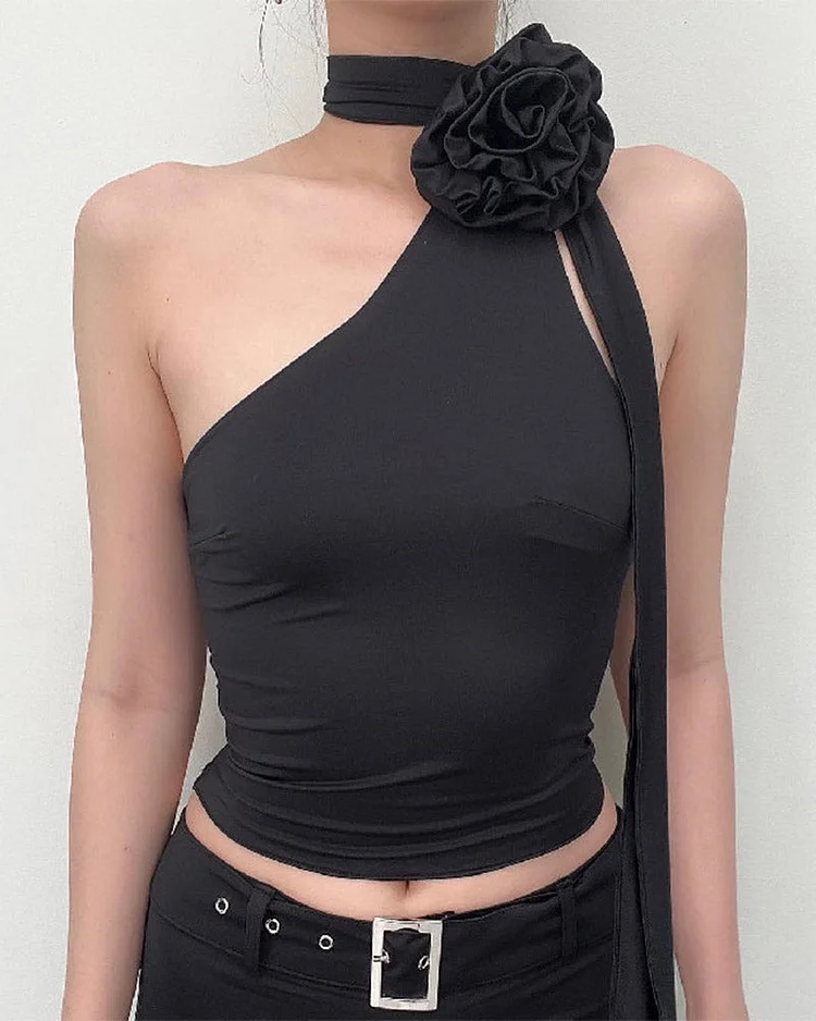 Rosy Black Halter Neck Top – Styched Fashion