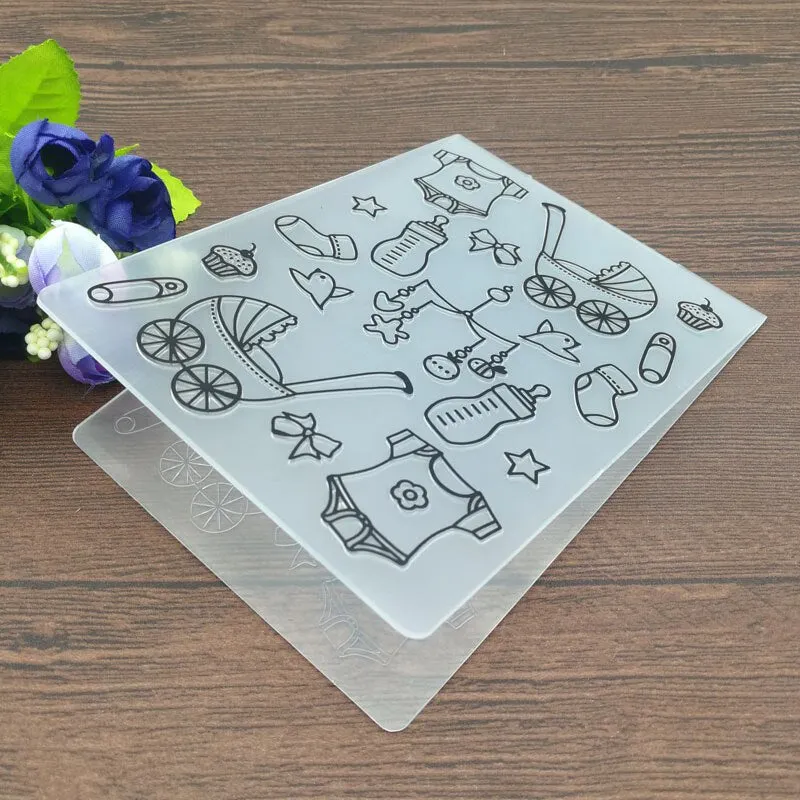 Baby suits Plastic Embossing Folders for DIY Scrapbooking Paper Craft ...
