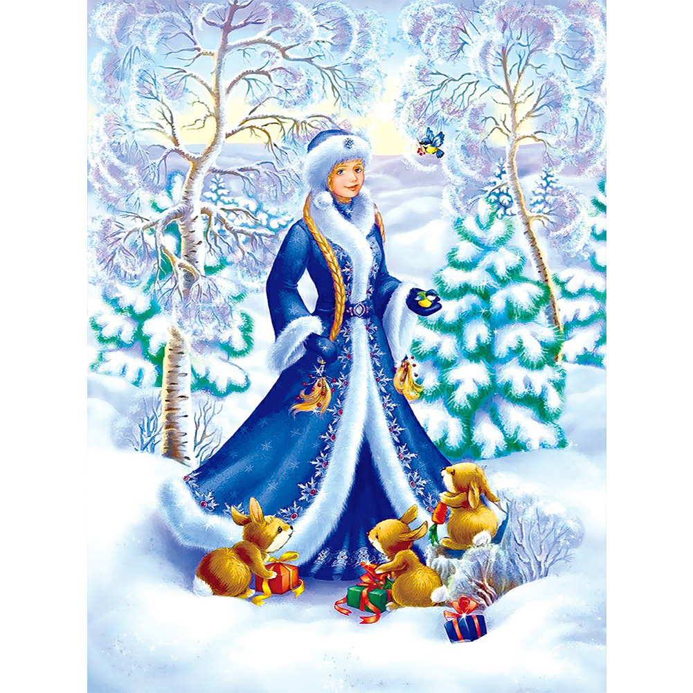 

Christmas Fairy - Round Drill Diamond Painting - 40*50CM, 02, 501 Original