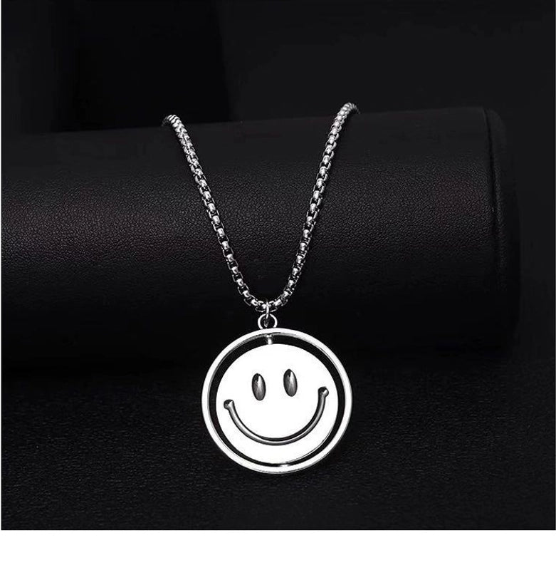 Hip-Hop Vintage Style Animal Letter Alloy Titanium Steel Plating Men’s Pendant Necklace Men Pendant Necklaces