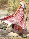 Floral Printed Off-The-Shoulder Maxi Dresses