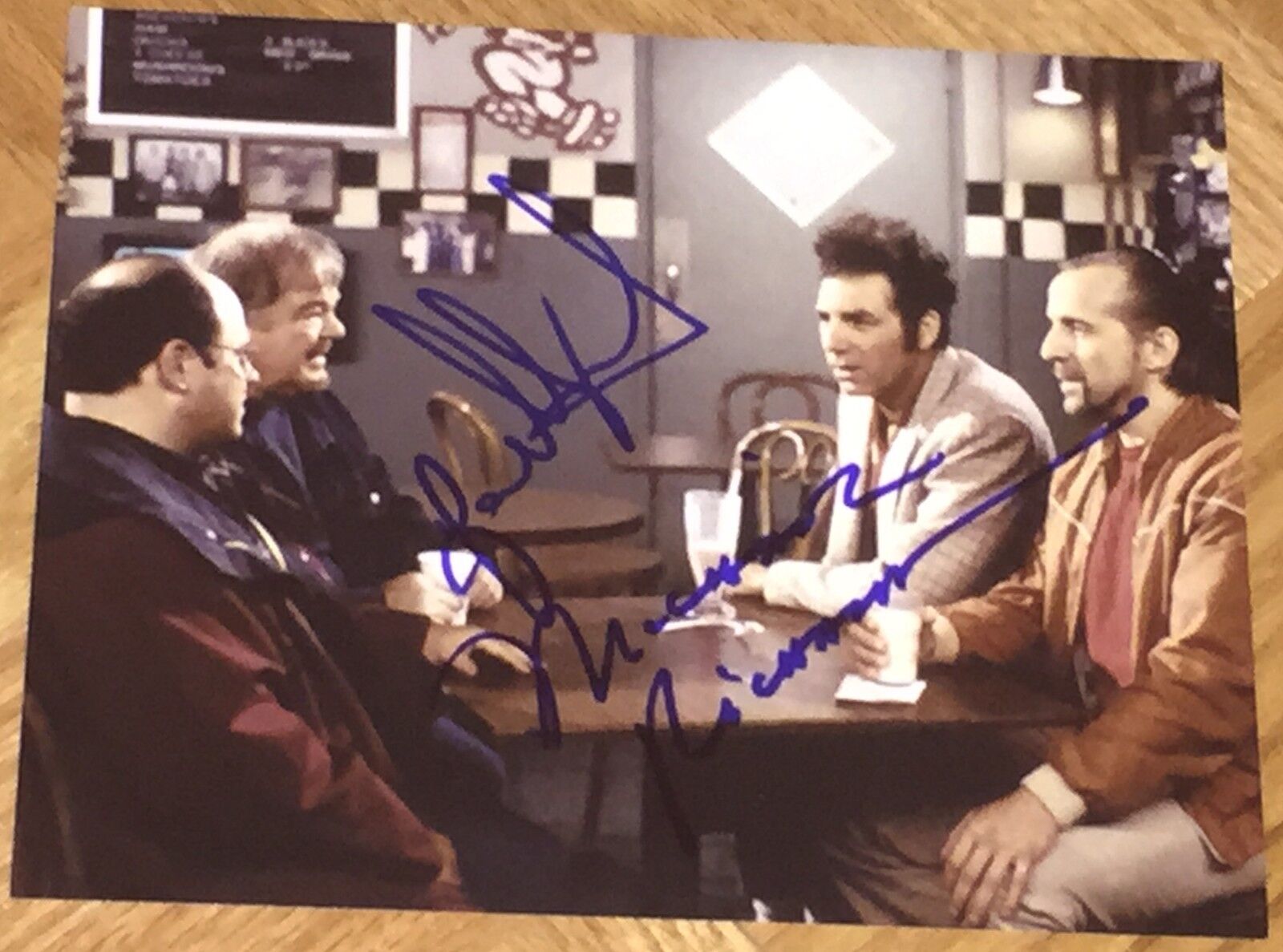 JASON ALEXANDER & MICHAEL RICHARDS SIGNED AUTOGRAPH FUNNY NEW SEINFELD Photo Poster painting COA