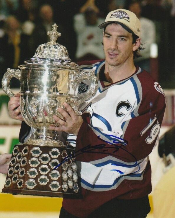 JOE SAKIC SIGNED COLORADO AVALANCHE CAMPBELL BOWL TROPHY 8x10 Photo Poster painting! Autograph