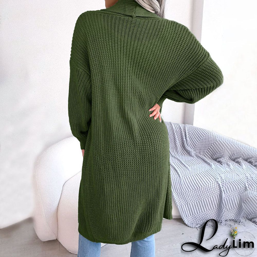 Casual Solid Colour Cardigan