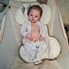 17" Lifelike Innocent and Lovely Reborn Brown Hair Newborn Girl Sapin with Heartbeat💖 & Sound🔊 - RBBI-Myrebornbabydoll&reg; Myrebornbabydoll&reg;