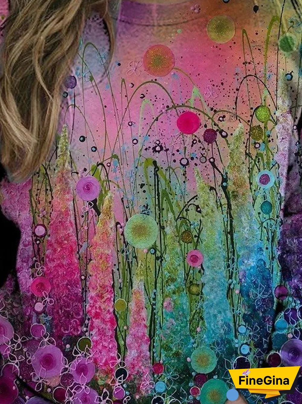 Colorful Dandelion Painting Print Fleece Sweatshirts