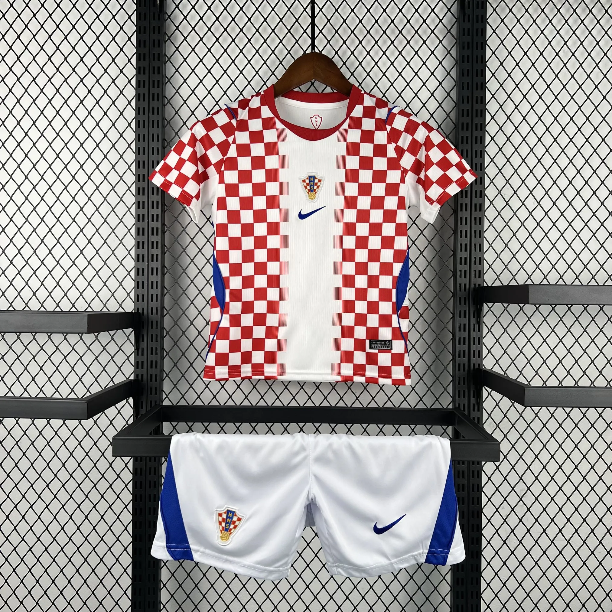 2026 Croatia Home Kids Kit Soccer Jersey Thai Quality