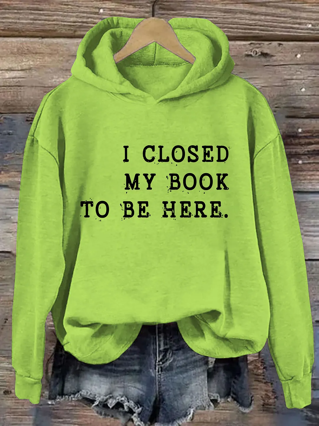 I Closed My Book To Be Here Hoodie