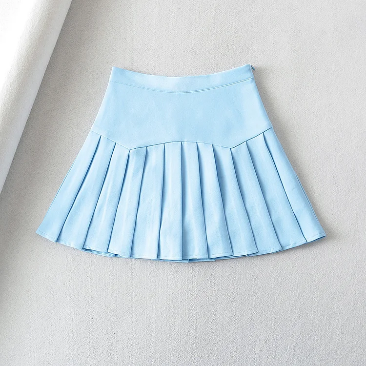 Peru Pleated High Rise Mini Skirt QueenFunky