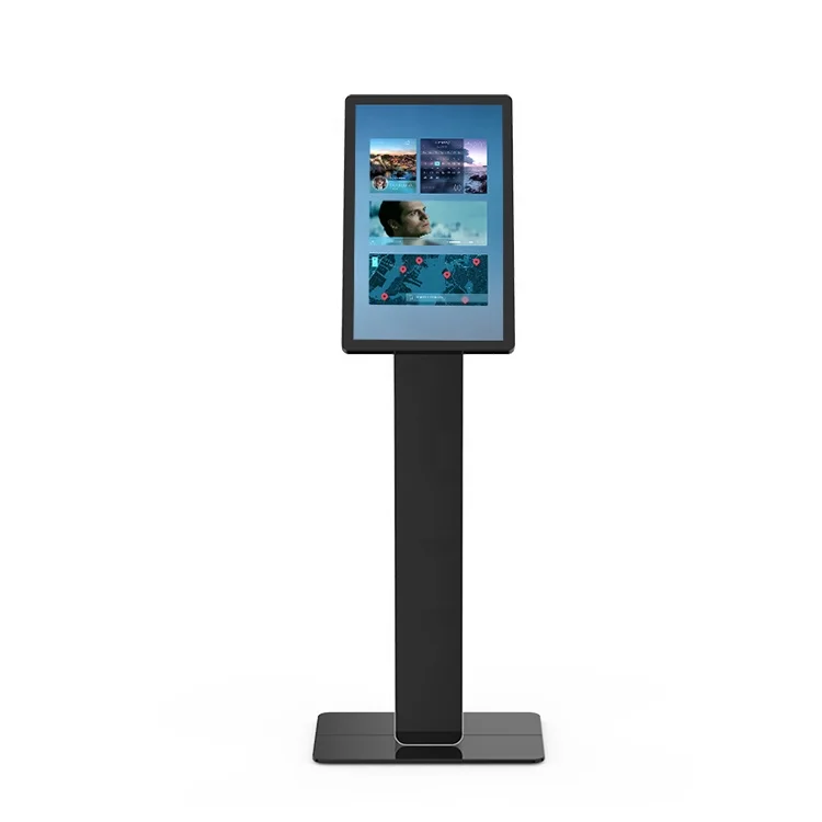 27 inch Android screen RFID commercial display free standing self service indoor information kiosk