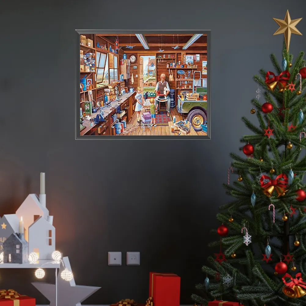 Diamond Painting - Full Square Drill - Cozy Tool Room(Canvas|50*40cm)
