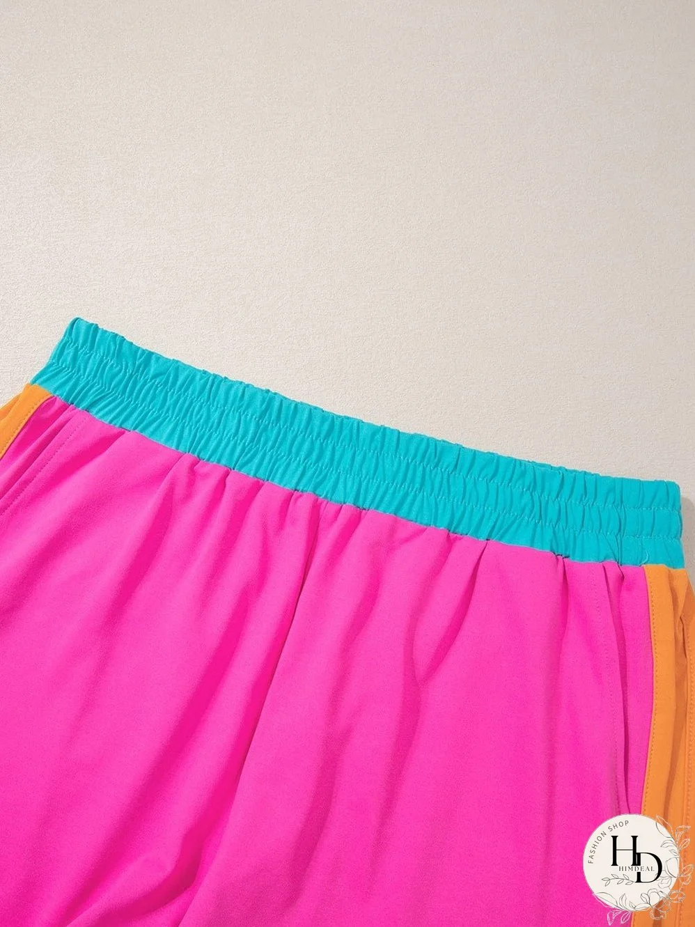 Summery Colorblock Set with Cap Sleeves